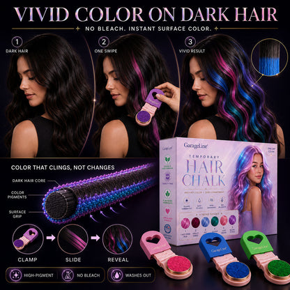 Save 60% Today丨GarageLine® 3-in-1 Luminous Temporary Hair Chalk