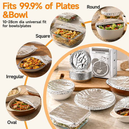 🔥 70% OFF Today✨SVOZK® Reusable Elastic Foil Food Covers – Keep Food Fresh, Warm & Protected 🍽️