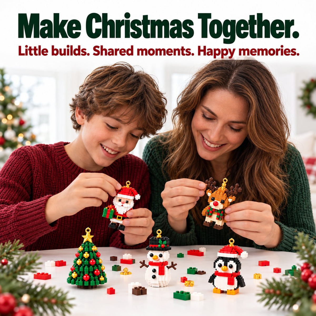 LAST DAY 70% OFF ✨ SVOZK® Christmas Countdown Brick Building Advent Calendar For Families