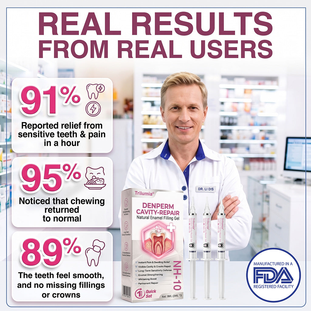 🇺🇸 Official Store | ✨ Trilumia® DenPerm🦷 Cavity-Repair Natural Enamel Filling Gel