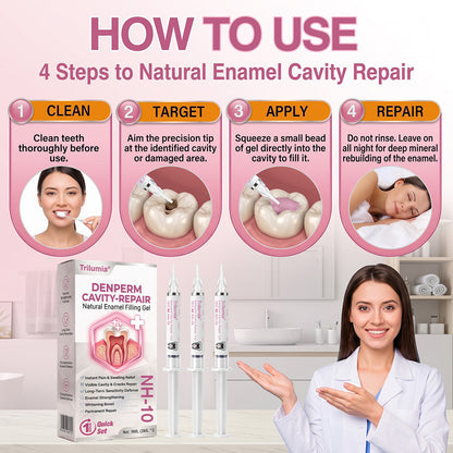 🇺🇸 Official Store | ✨ Trilumia® DenPerm🦷 Cavity-Repair Natural Enamel Filling Gel