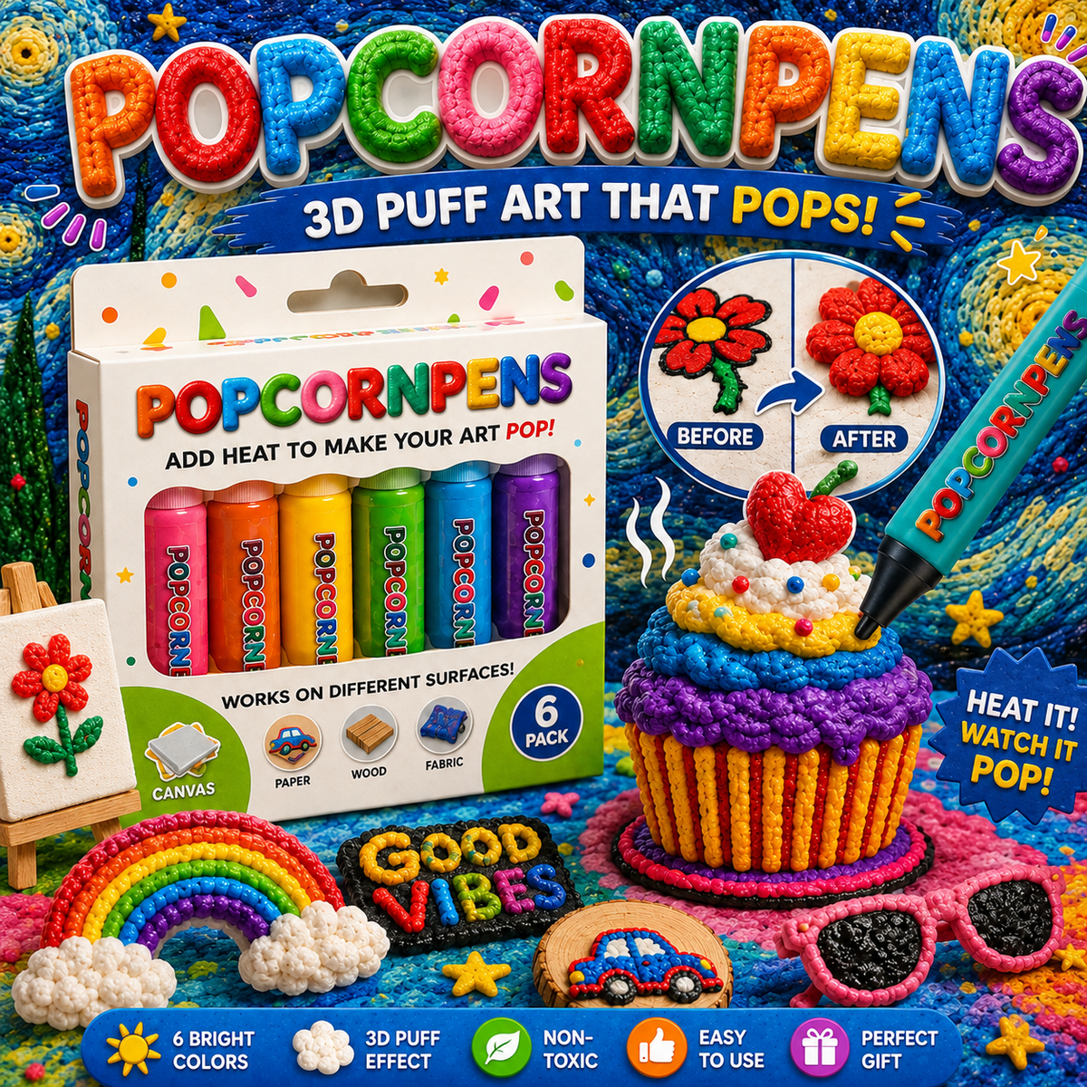 Save 70% by ordering today丨IEY® 3D Relief Art Pen – Turn Flat Drawings Into Touchable 3D Art🪄
