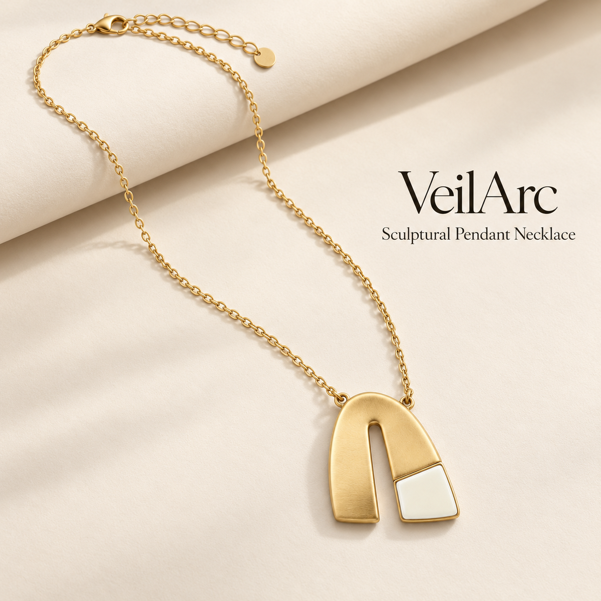 Fog Arc Asymmetrical Necklace