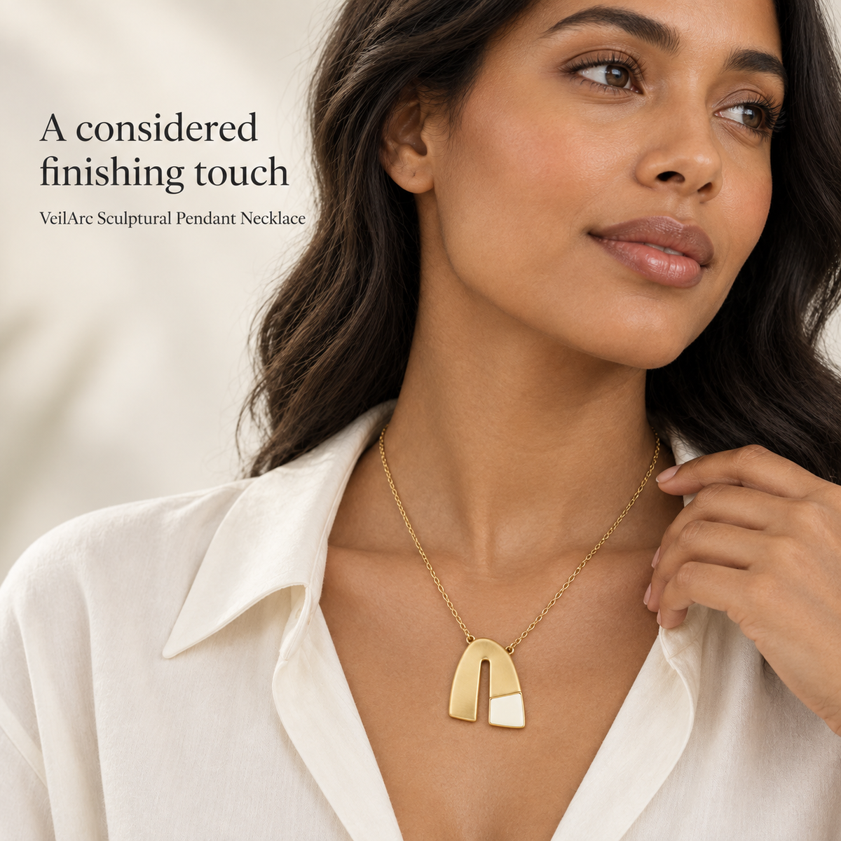 Fog Arc Asymmetrical Necklace