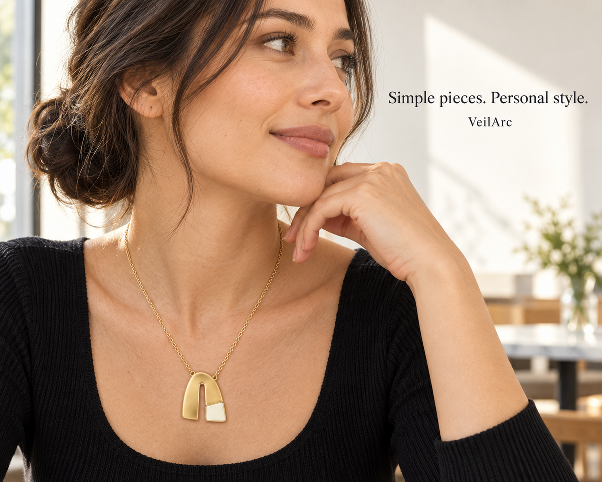 Fog Arc Asymmetrical Necklace