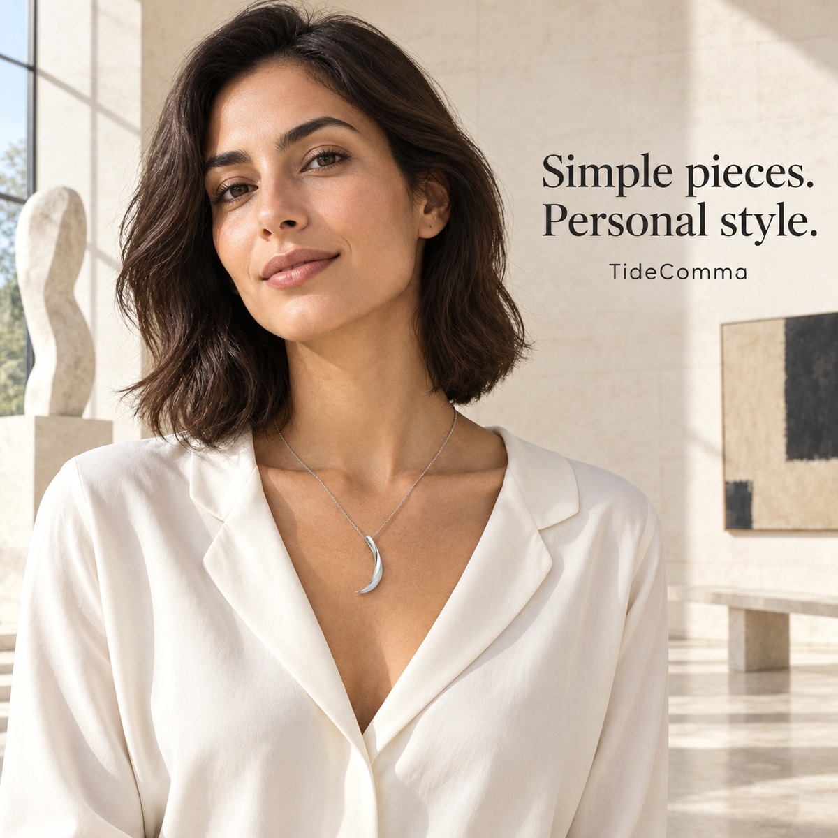 Tidal Comma Necklace