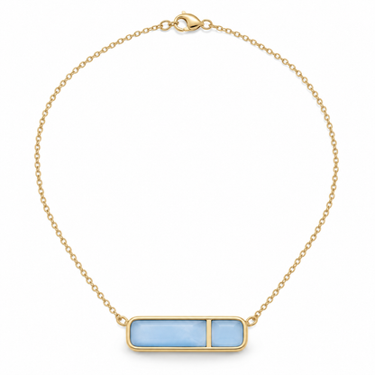 Mist Blue Interval Necklace
