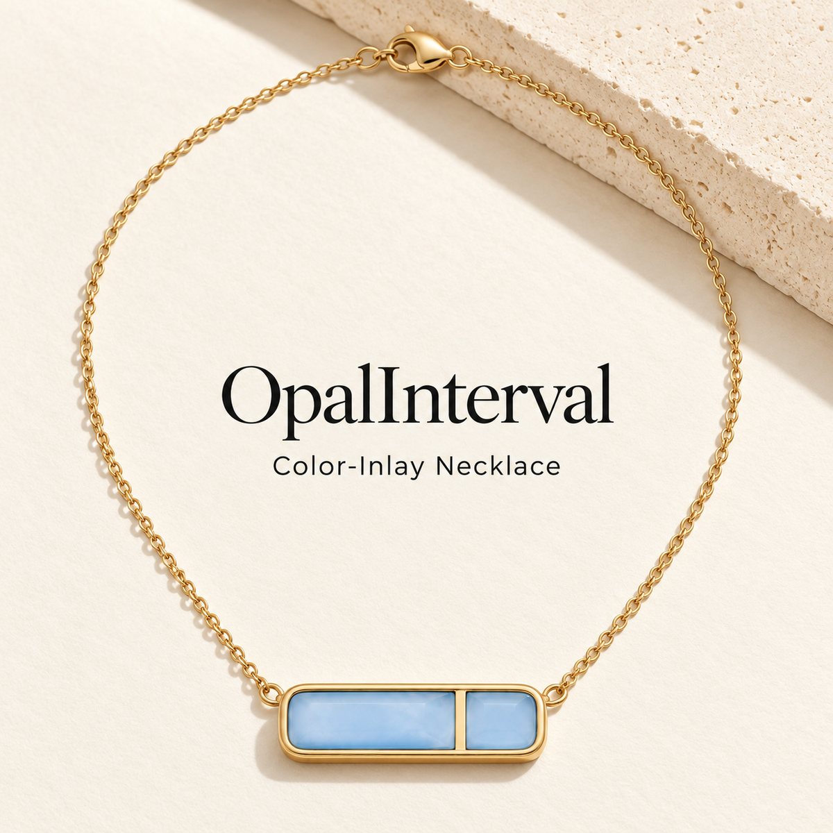 Mist Blue Interval Necklace
