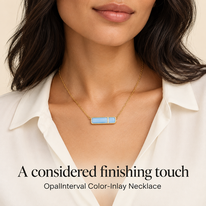 Mist Blue Interval Necklace