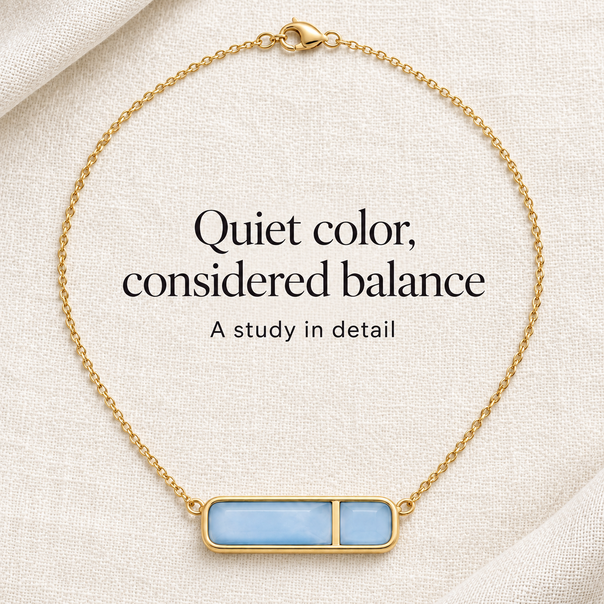 Mist Blue Interval Necklace