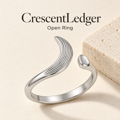 Curved Trace Open Ring